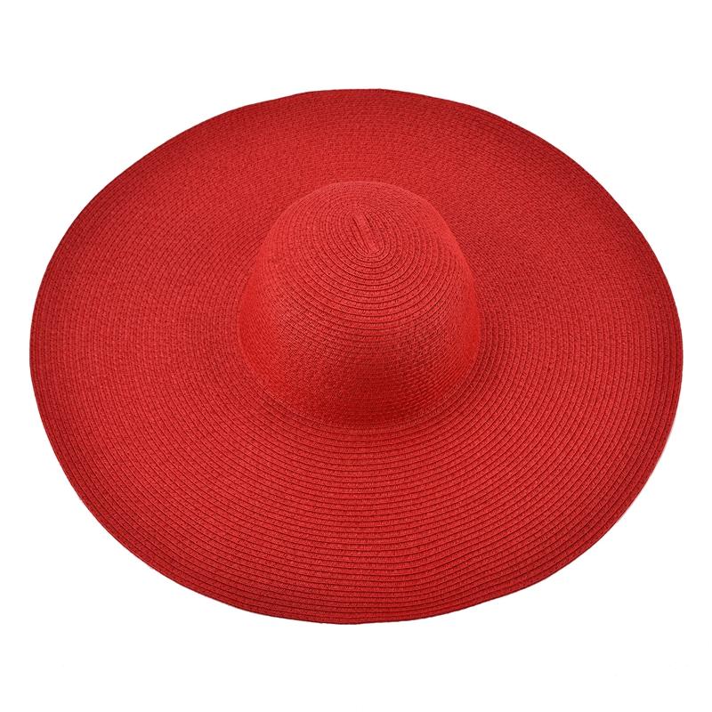 Chapeau de paille SOLÀ avec ruban rouge