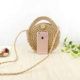 Sac Rond Paille <br>Besace