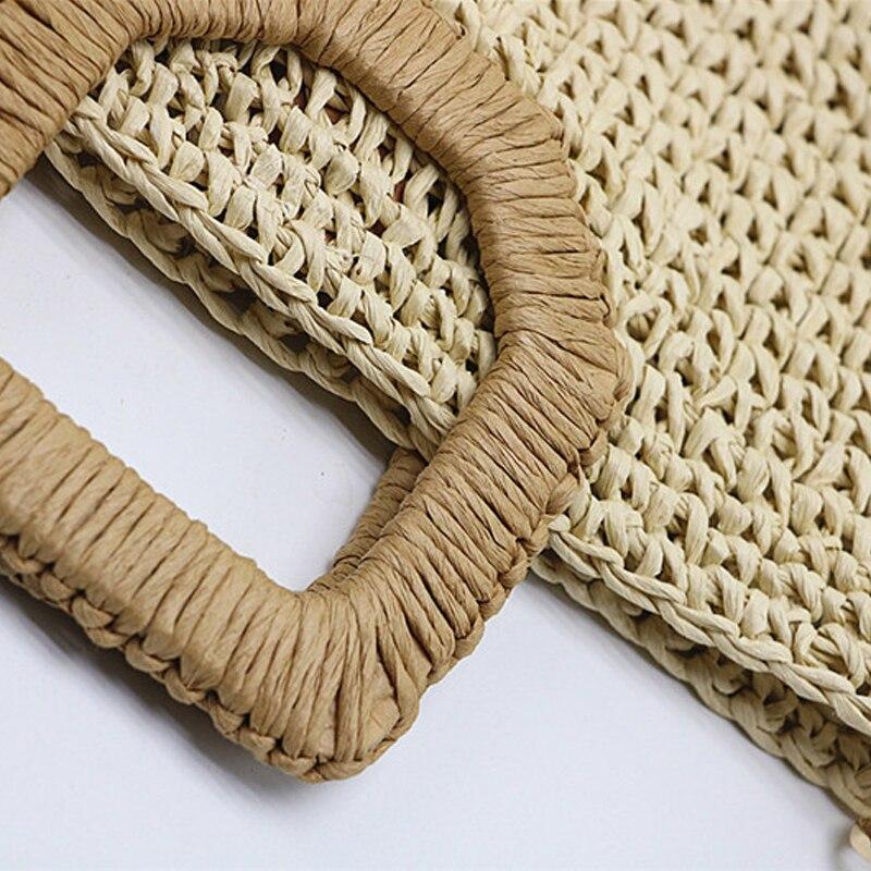 Grand Sac à Main Artisanal En Paille - Doré - Fourre-tout - Occasion Bon état