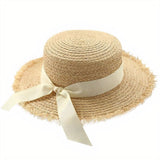 Chapeau-de-Paille-Avec-Noeud