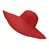 Chapeau-de-Paille-Capeline-Rouge