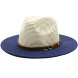 Chapeau-de-Paille-Chic-Classe-Ivoire-et-Bleu