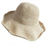 Chapeau de Paille Cueillette — Chapeau de Paille Jardinier pour Femme