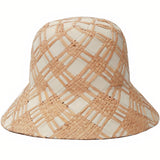 Chapeau-de-Paille-Forme-Cloche-Blanc