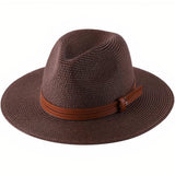 Chapeau de Paille Mode Homme — Chapeau de Paille Marron Homme