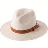 Chapeau de Paille Mode Homme — Chapeau de Paille Basique Panama