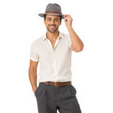 Chapeau-de-Paille-Mode-Homme-Gris-Fonce-4