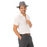 Chapeau-de-Paille-Mode-Homme-Gris-Fonce-5