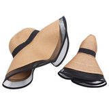 Chapeau de Paille Pliable pour Femme — Chapeau de Paille Été pour Femme