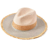 Chapeau-de-Paille-Tricolore-Rose-et-Gris