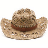 Chapeau de Paille <br>Tressée Cowboy