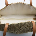 Sac Rond Paille <br>Coquillage